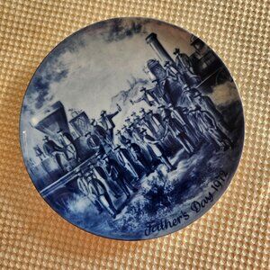 Vintage Berlin Design - Father's Day 1972 -‎ Blue Collectable Plate